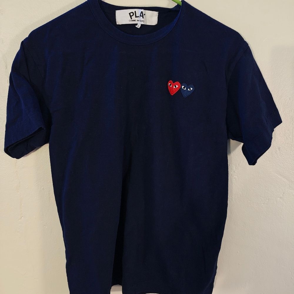 Comme Des Garcons Play Double Heart T-Shirt
